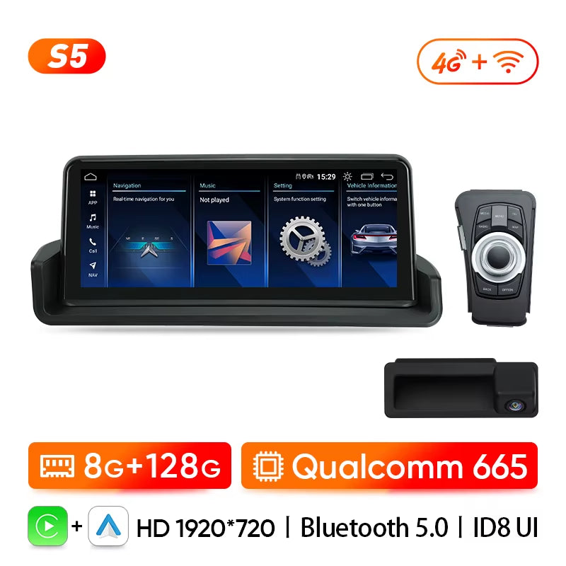 Car Radio for BMW 3 Series E90 E91 E92 2005 2006 2007 2008 2009 2010 2011 Multimedia Player Wireless Carplay Android Auto