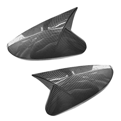 2PCS for Hyundai Veloster 2012-2017 Carbon Fiber OX Rear View Mirror Cover Trim