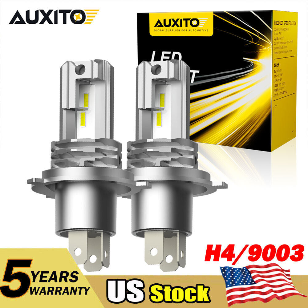 AUXITO H4 9003 Super White 40000LM Kit LED Headlight Bulb High Low Beam Fog Lamp