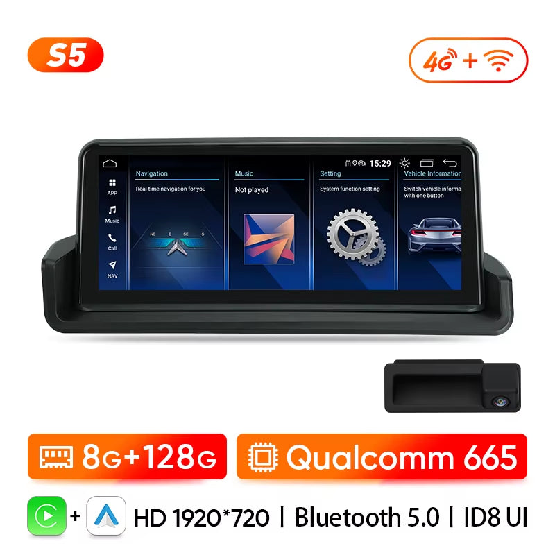 Car Radio for BMW 3 Series E90 E91 E92 2005 2006 2007 2008 2009 2010 2011 Multimedia Player Wireless Carplay Android Auto