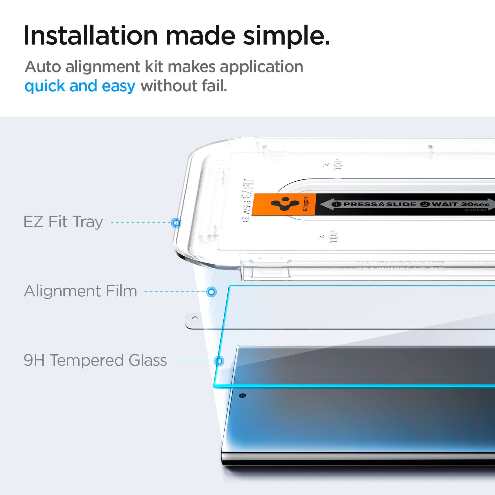 Spigen Glastr Ezfit Screen Protector for Samsung Galaxy S24 Ultra | S24+ | S24