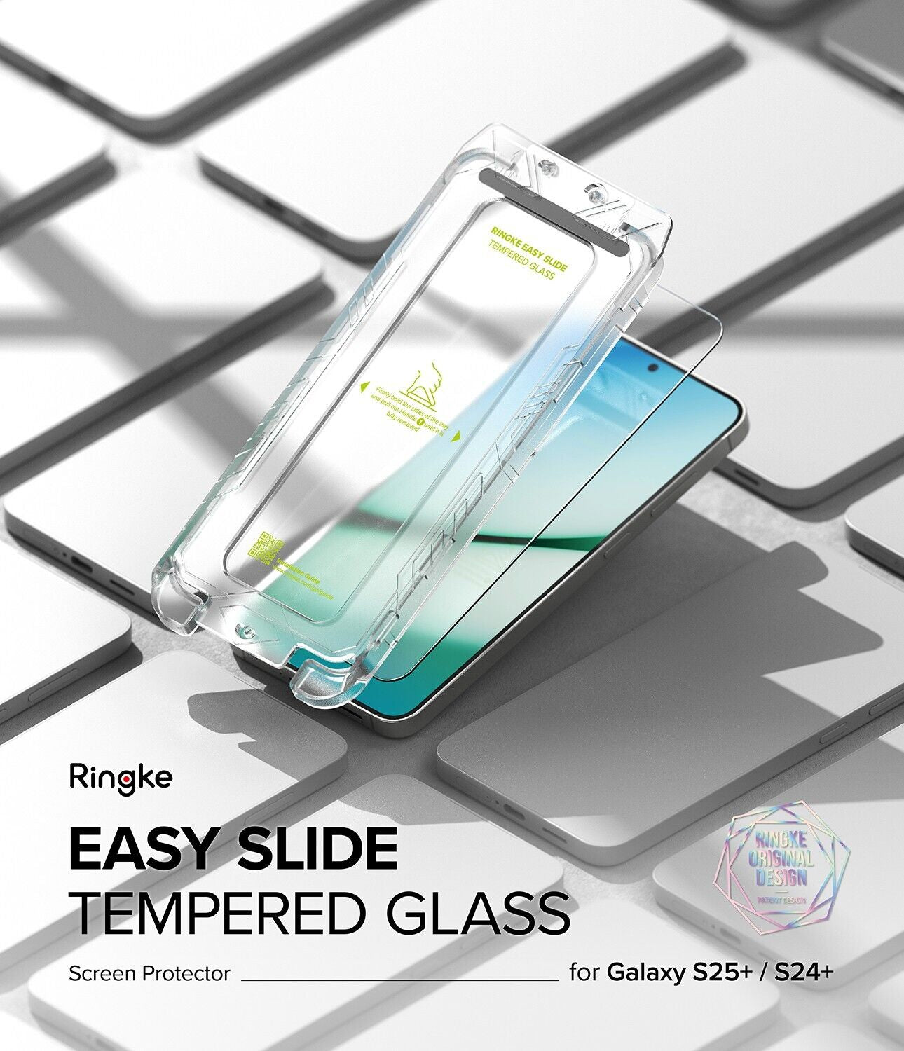 For Galaxy S25 Ultra/Plus/S25 | Ringke [Easy Slide / Privacy] Tempered Glass 2P