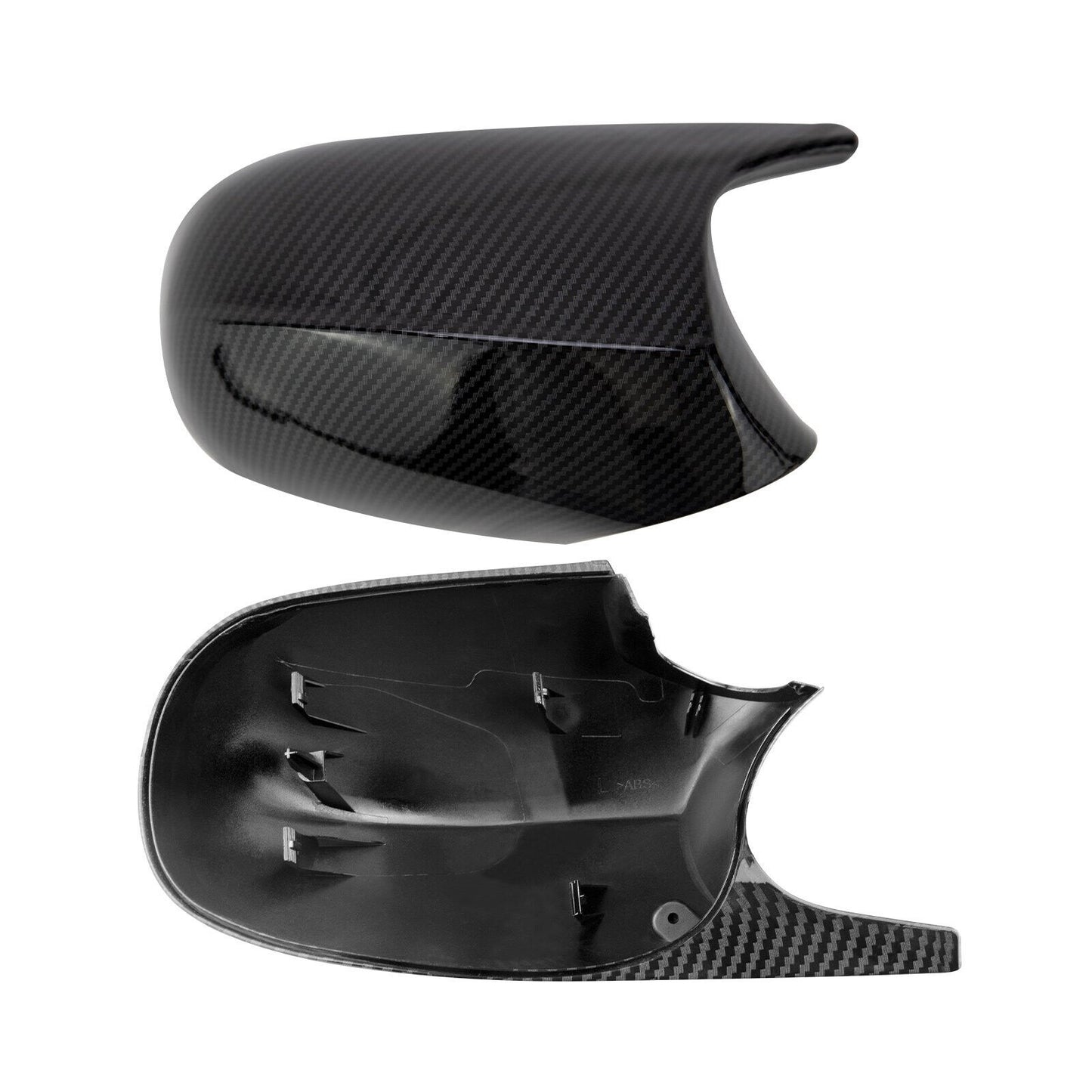 2X Carbon Fiber Mirror Cover Cap for BMW E90 E92 E93 LCI 323I 328I 335I M3 Style