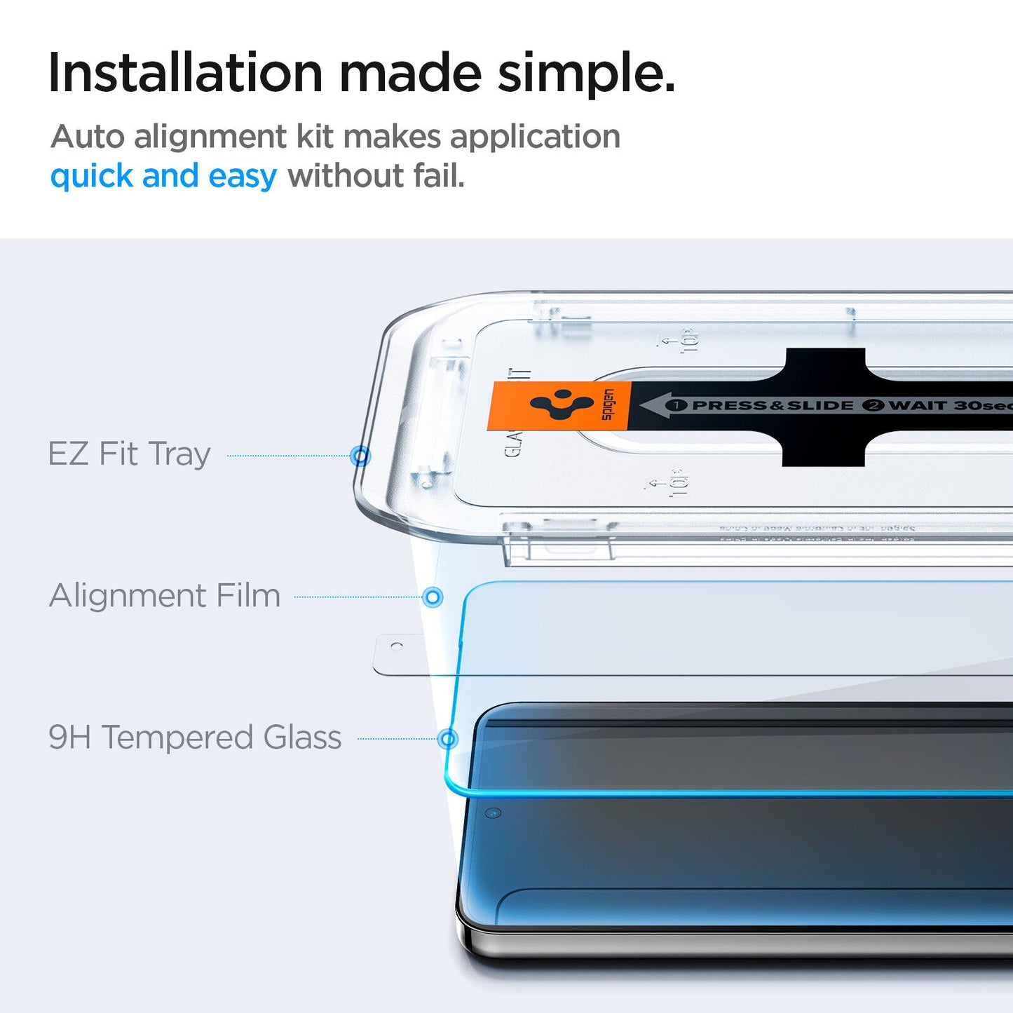 Spigen Glastr Ezfit Screen Protector for Samsung Galaxy S24 Ultra | S24+ | S24