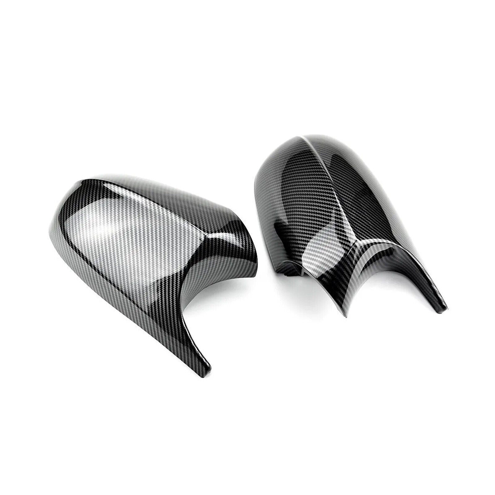 2X Carbon Fiber Mirror Cover Cap for BMW E90 E92 E93 LCI 323I 328I 335I M3 Style