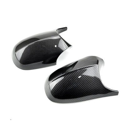 2X Carbon Fiber Mirror Cover Cap for BMW E90 E92 E93 LCI 323I 328I 335I M3 Style