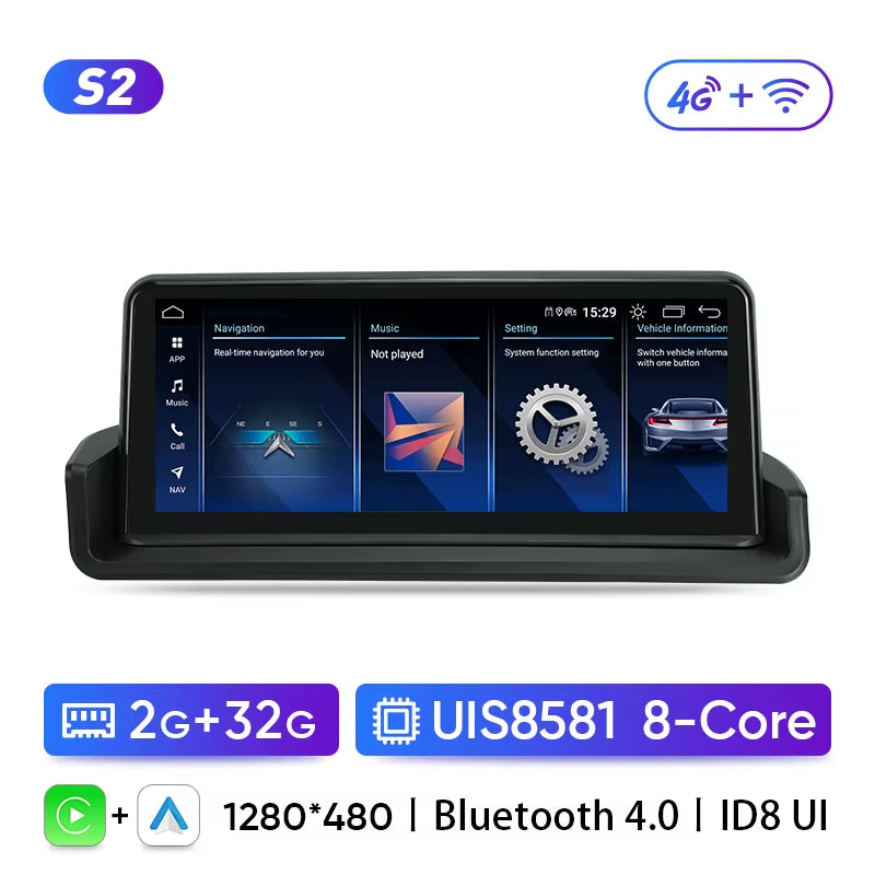 Car Radio for BMW 3 Series E90 E91 E92 2005 2006 2007 2008 2009 2010 2011 Multimedia Player Wireless Carplay Android Auto