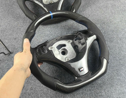 For BMW 3 Series 320I 325I 330I E90 E91 E92 Carbon Fiber Steering Wheel+Cover