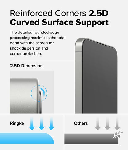 For Galaxy S25 Ultra/Plus/S25 | Ringke [Easy Slide / Privacy] Tempered Glass 2P