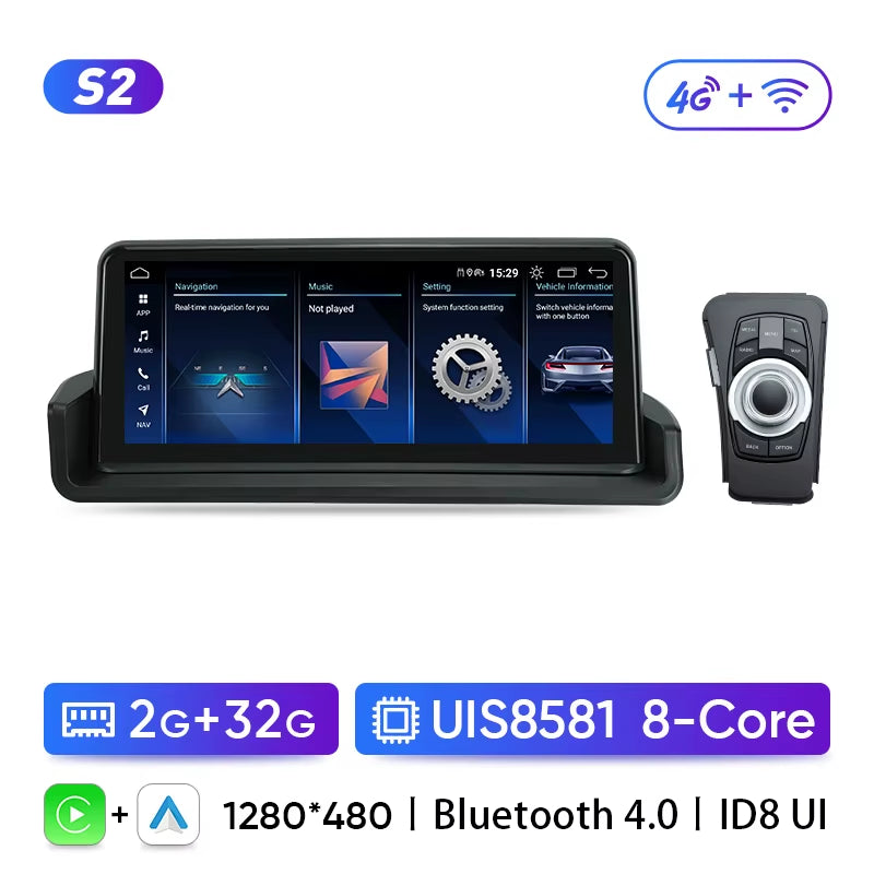 Car Radio for BMW 3 Series E90 E91 E92 2005 2006 2007 2008 2009 2010 2011 Multimedia Player Wireless Carplay Android Auto