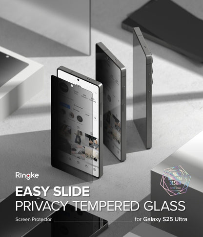 For Galaxy S25 Ultra/Plus/S25 | Ringke [Easy Slide / Privacy] Tempered Glass 2P