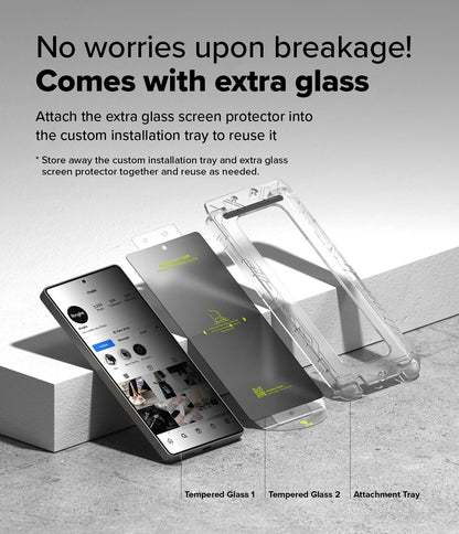 For Galaxy S25 Ultra/Plus/S25 | Ringke [Easy Slide / Privacy] Tempered Glass 2P