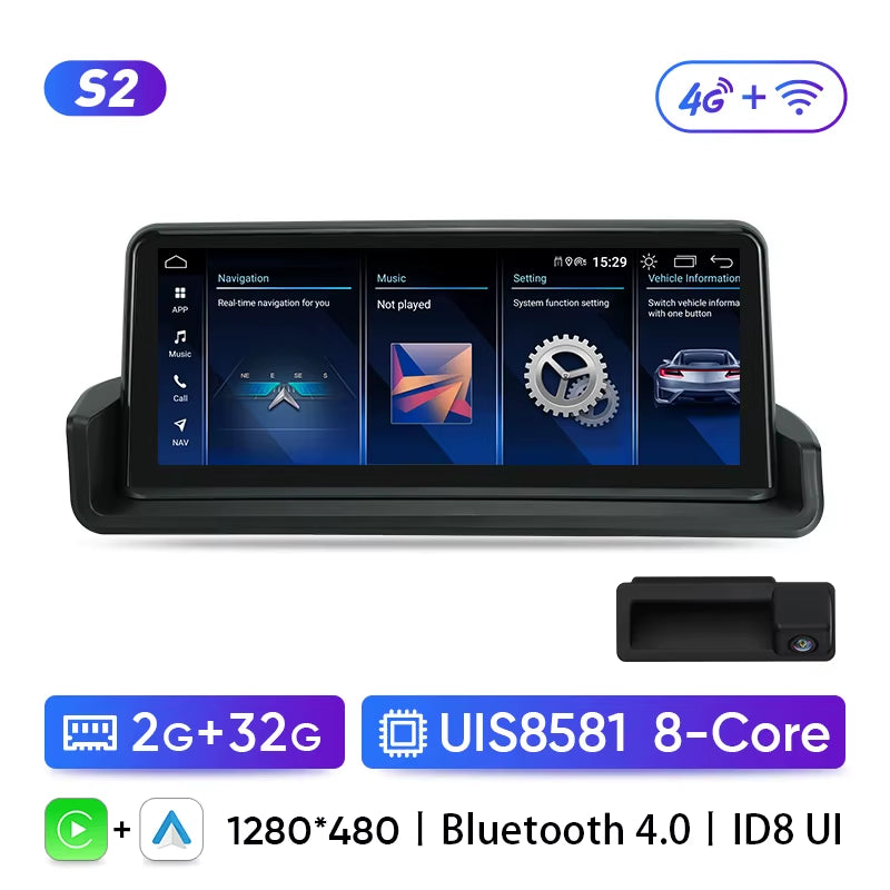 Car Radio for BMW 3 Series E90 E91 E92 2005 2006 2007 2008 2009 2010 2011 Multimedia Player Wireless Carplay Android Auto