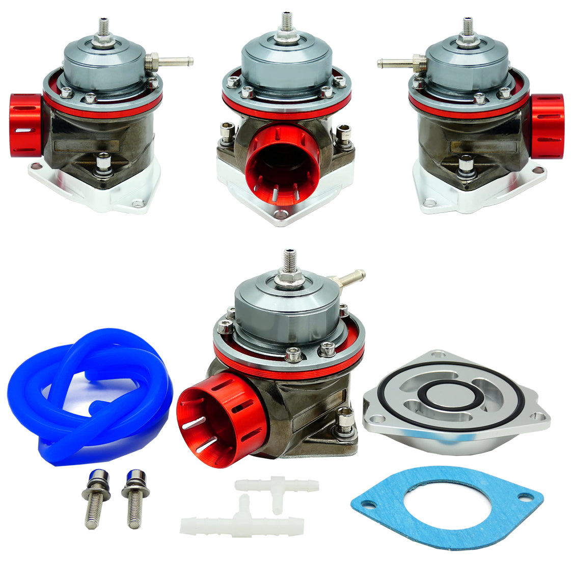 FV 40Mm BOV Blow off Valve Kit RED for Honda Civic, Hyundai Veloster Genesis