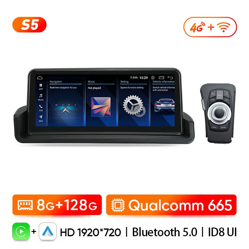 Car Radio for BMW 3 Series E90 E91 E92 2005 2006 2007 2008 2009 2010 2011 Multimedia Player Wireless Carplay Android Auto