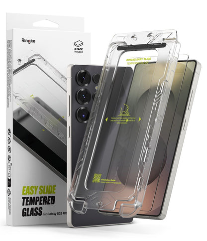 For Galaxy S25 Ultra/Plus/S25 | Ringke [Easy Slide / Privacy] Tempered Glass 2P