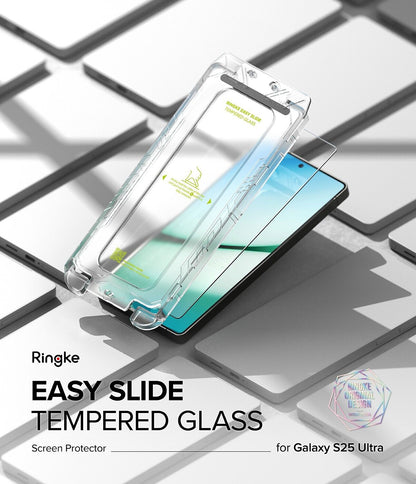 For Galaxy S25 Ultra/Plus/S25 | Ringke [Easy Slide / Privacy] Tempered Glass 2P