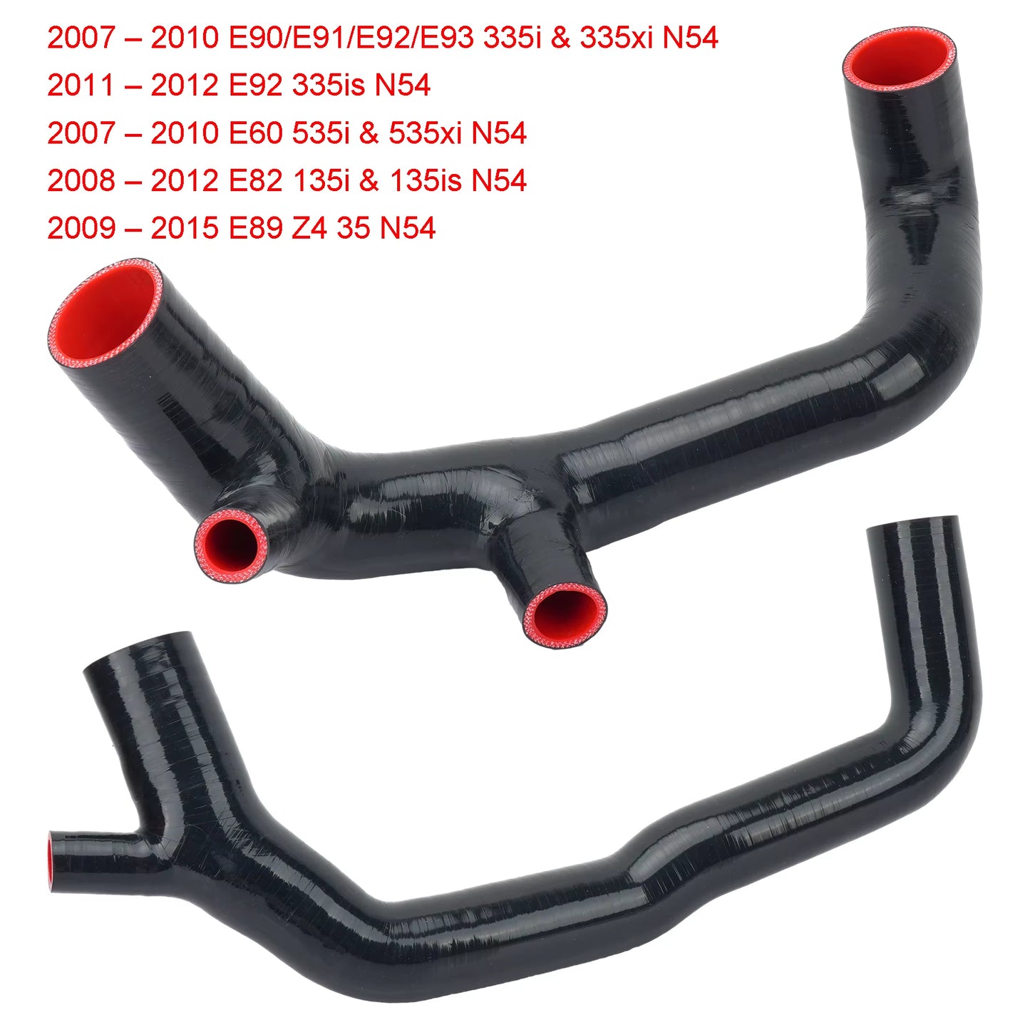 BMW E92 2.5" Cold Air Intake Hose Kit for N54 BMW E90 E93 E60 E82 E89 135I 335I 535I Z4 Silicone Intake Pipe with Air Filter