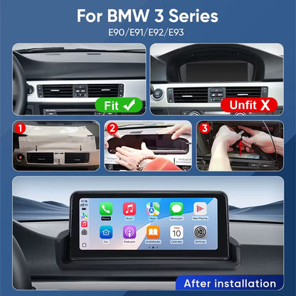 Car Radio for BMW 3 Series E90 E91 E92 2005 2006 2007 2008 2009 2010 2011 Multimedia Player Wireless Carplay Android Auto